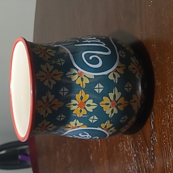 Pioneer Woman Vintage Geo Large Belly shape Utensil Crock No longer available EC - Picture 2 of 10